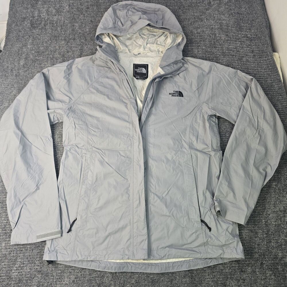 The North Face DryVent Windbreaker Women’s Hooded Rain Jacket Gray Size Medium